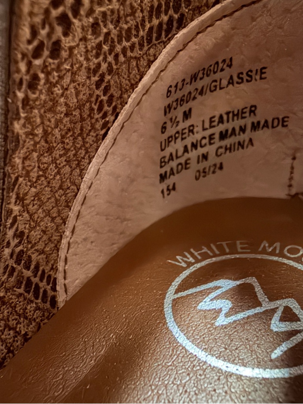 White Mountain Sand Tan Leather Glassie Ankle Boots Inside Zip Brand New Sz 6.5 - Picture 6 of 6